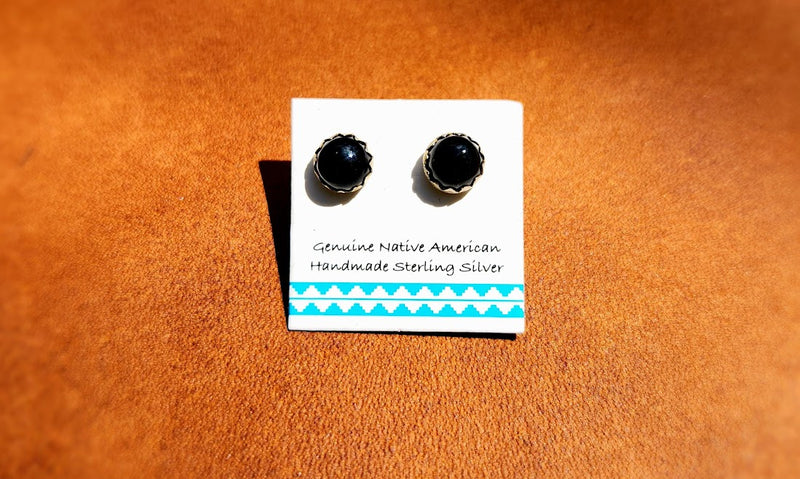 Jet Stud Earrings
