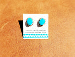 Turquoise with Rope Border Earrings