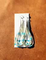 Liquid Silver Loop Dangle Earrings