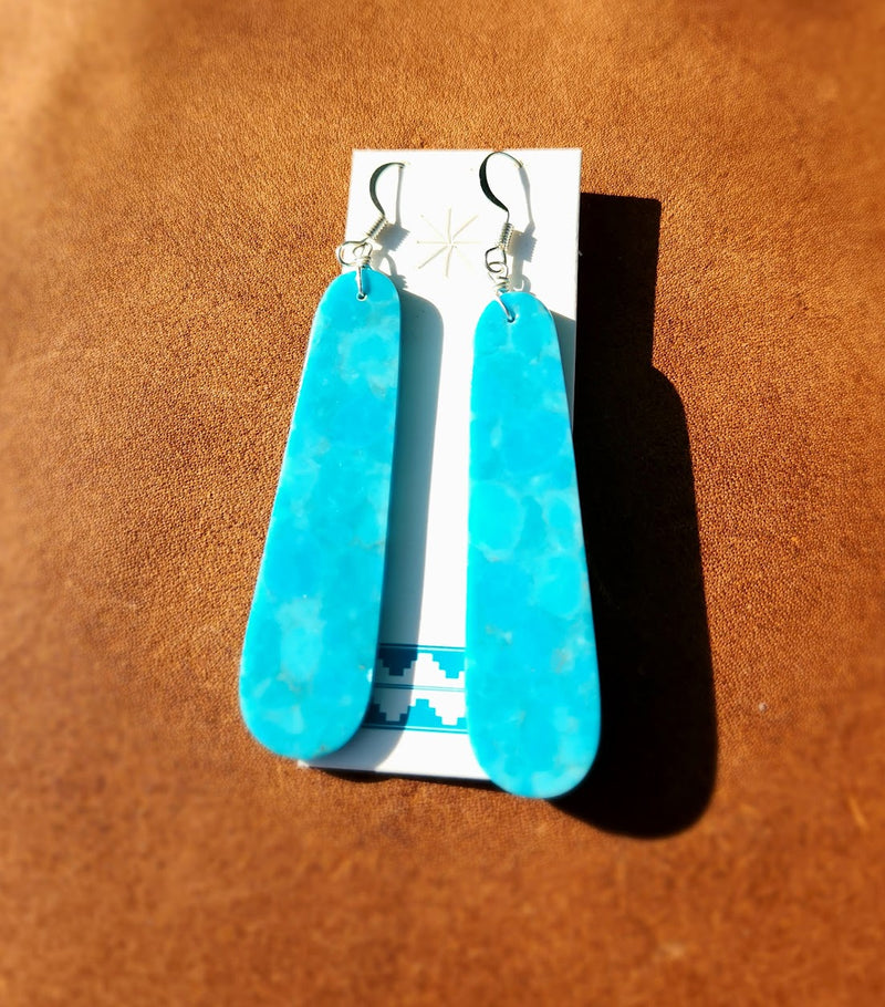 Turquoise Slab Earrings
