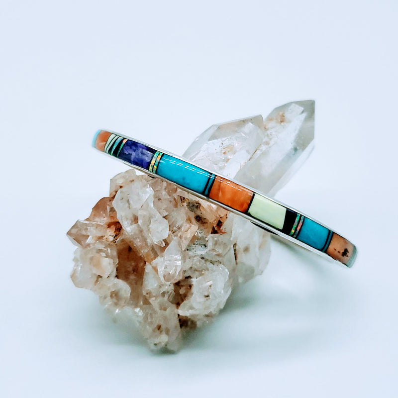 Multi-Stone Inlay Bracelet