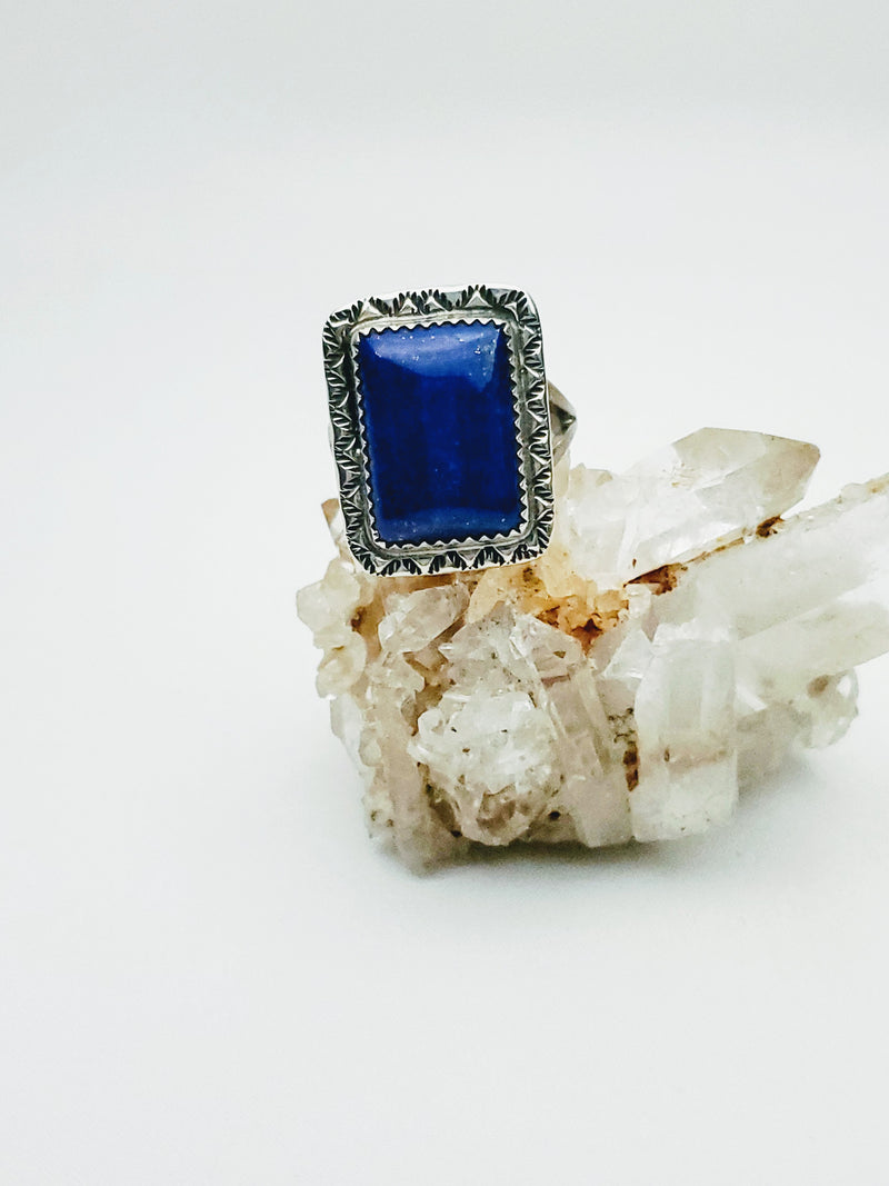 Lapis Rectangle Ring