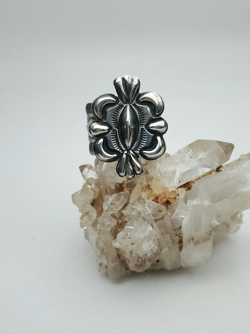 Sterling Silver Stamped Ring