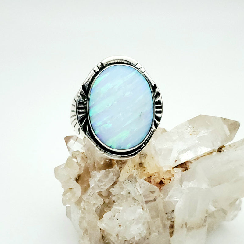 Opal Large Round ( white)