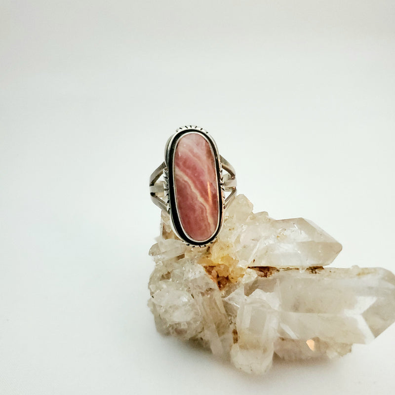 Rhodochrosite Oblong Ring