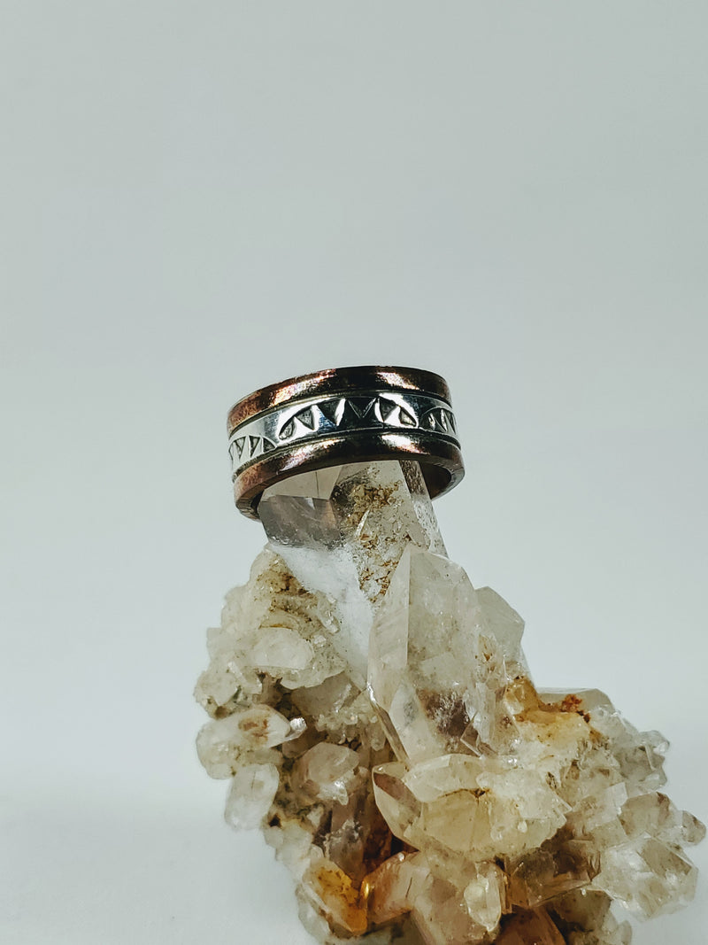 Copper and Sliver Inlay Ring