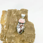 Rhodacrosite and Paint Horse Pendant