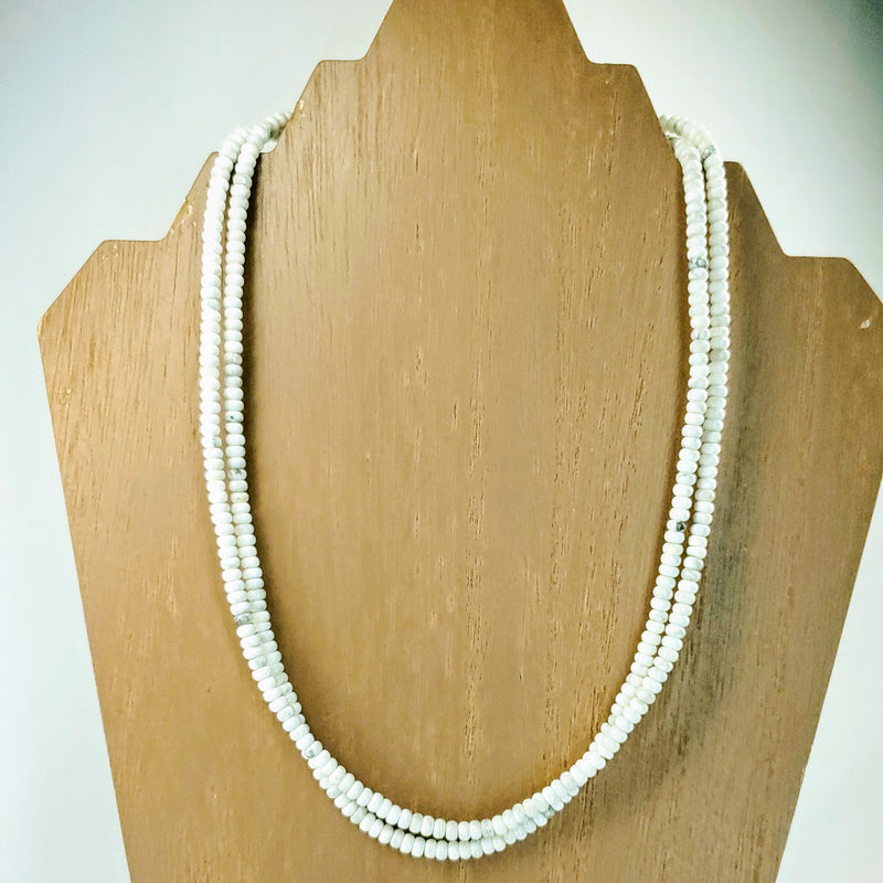 2 strand White Buffalo Necklace