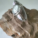 Pink opal Inlay Teardrop watchband