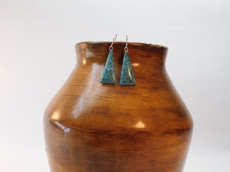 Turquoise Triangle Shaped Earwire