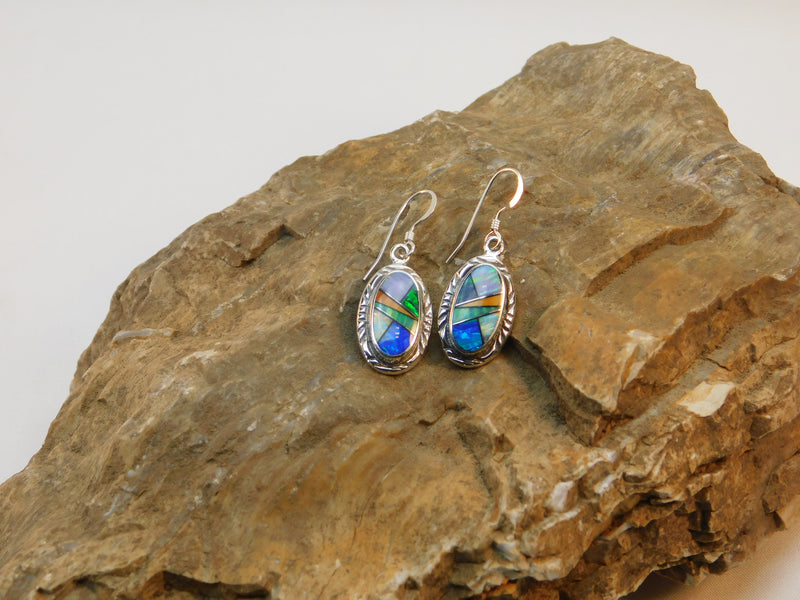Opal multi-color small oval
