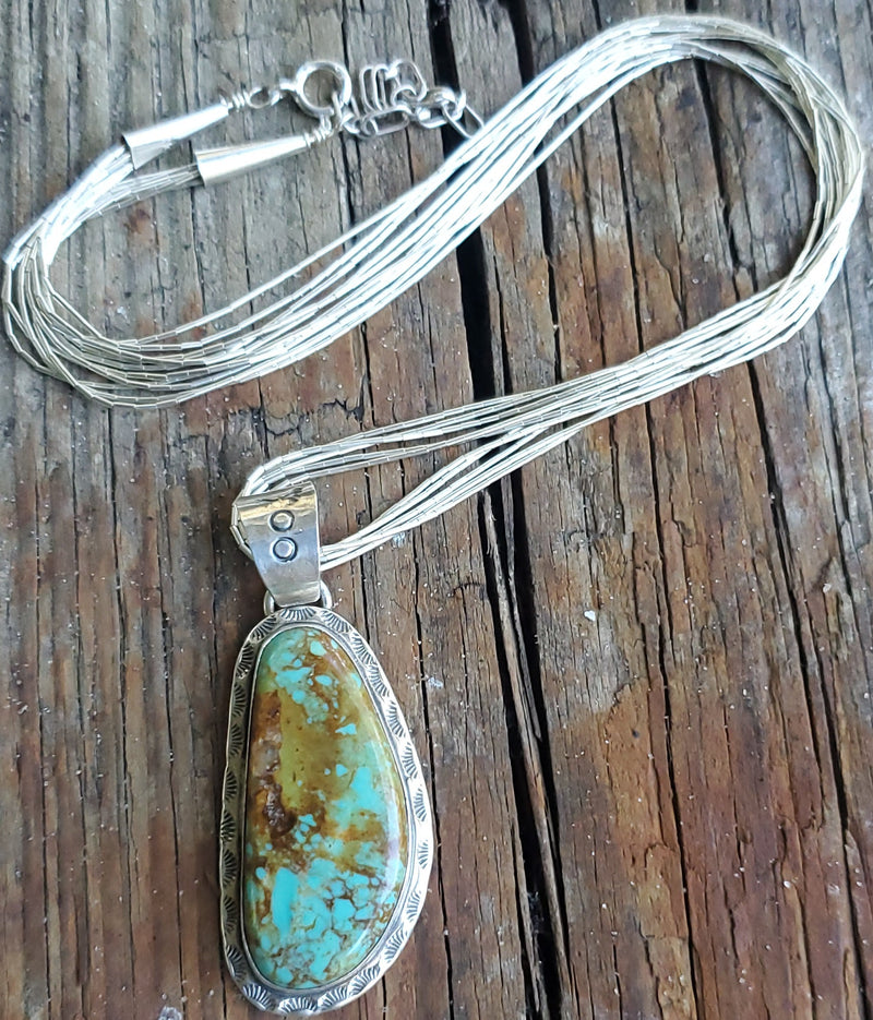 King Manassas Abstract Oval Pendant set