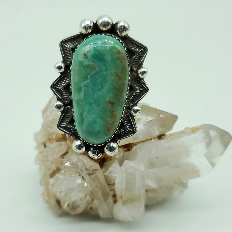 King Manassas Ring with Zigzag Border