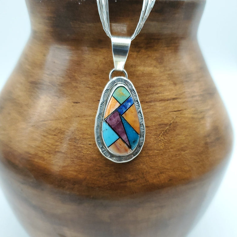 Multi-Stone Pendant with Chain