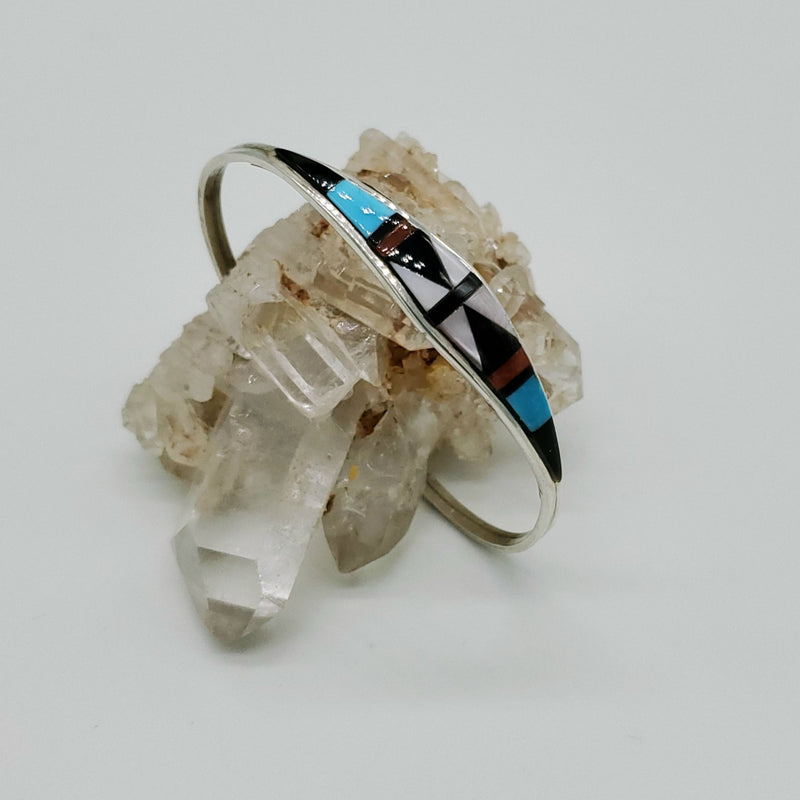 Multi stone Inlay cuff