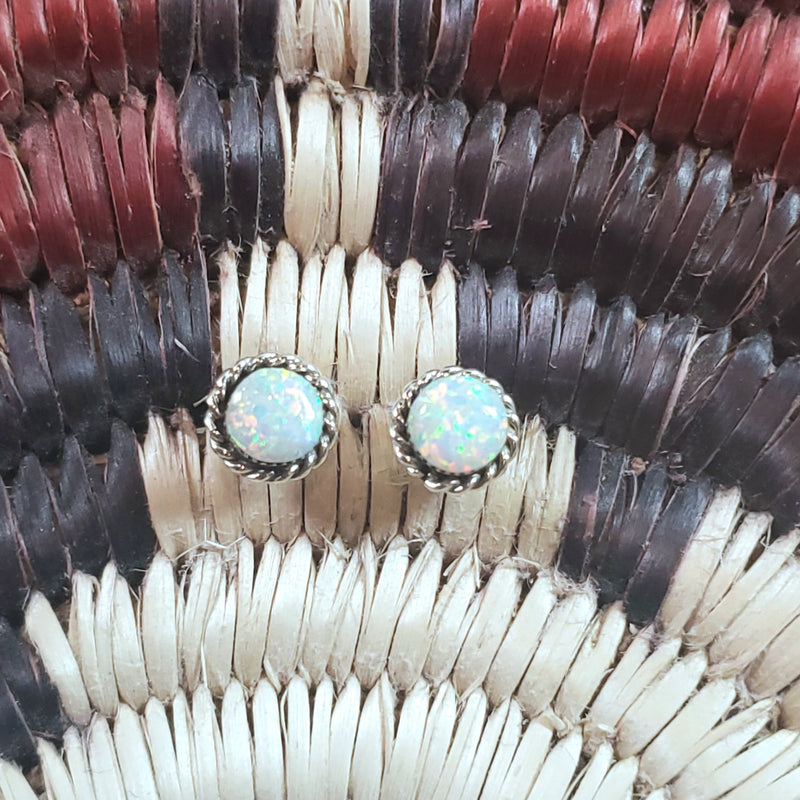 Opal Post Earrings