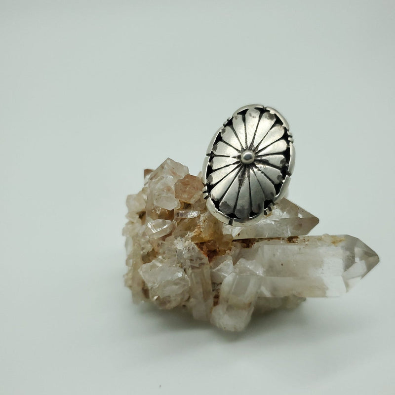Silver Concho Adjustable ring