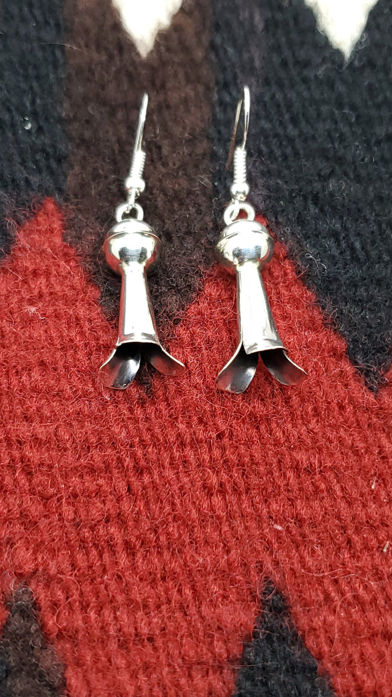 Silver Squash Blossom Earrings