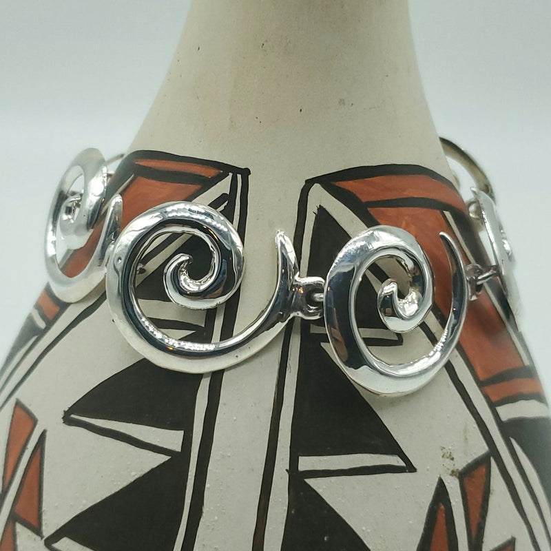 Silver Swirl Bracelet