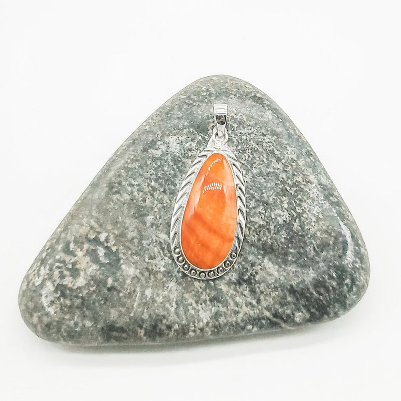 Spiny Oyster Shell Teardrop Pendant