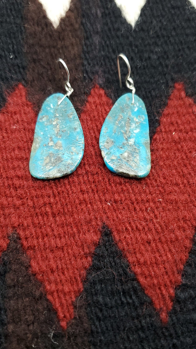 Turquoise Kingman Slab/Dark matrix