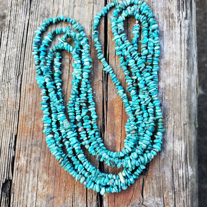 Turquoise Nugget Long Necklace