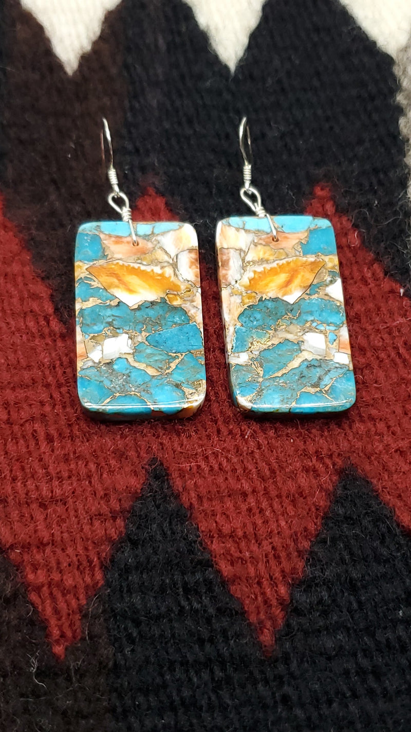 Turquoise compressed with spiny oyster