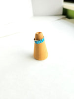 Six Stone Turquoise Channel Silver Ring