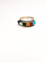 Six Stone Inlay Ring