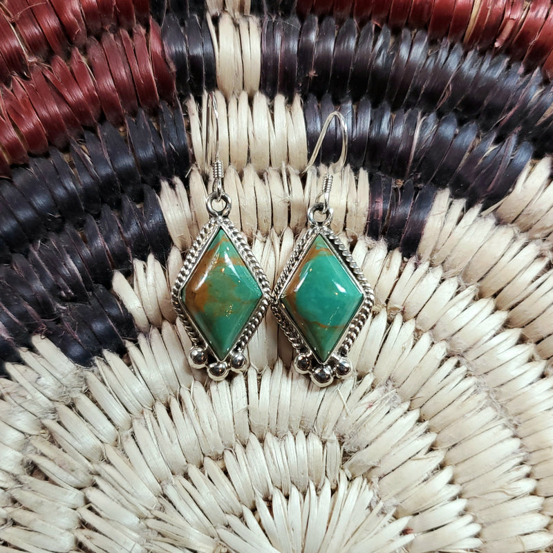 Green Turquoise Earrings