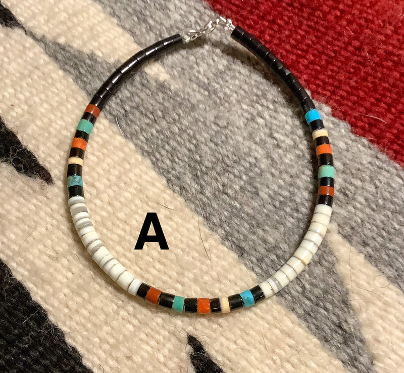 Heishi bracelets