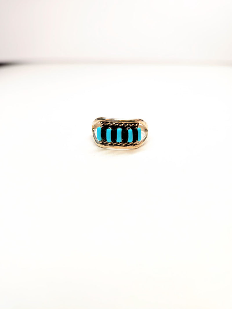 Five Stone Turquoise Ring